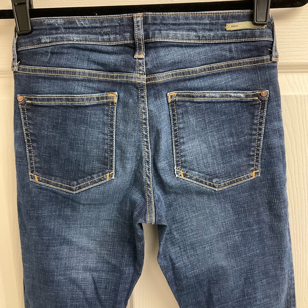 Pilcro and the Letterpress Women's Size 27 Tall Dark Wash Semi Bootcut Jeans - Picture 4 of 12